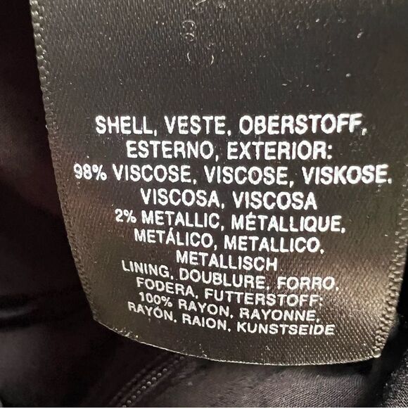 Anthropologie Ett Twa Brenda Jumpsuit Dark Floral Metallic Size 0 Party - Picture 9 of 15